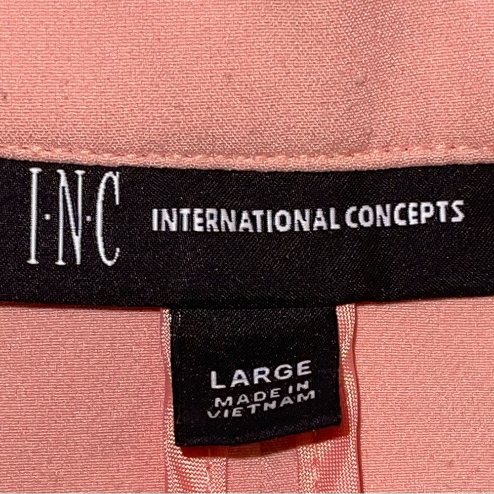 INC International Concepts Peach Open-Front Blazer - Picture 2 of 2